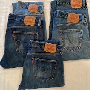 Vintage Levi 501 Button Front Jeans, Size W36 L32